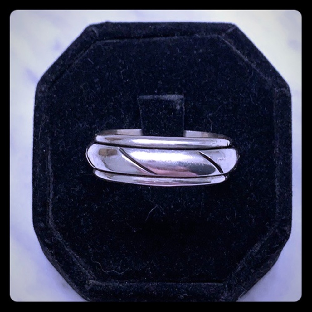 Men’s Sz 12 Sterling Silver spin ring (Mexico 925)